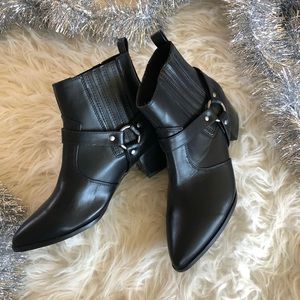 Halston western style booties